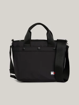 Bolsa pequena com placa e logotipo