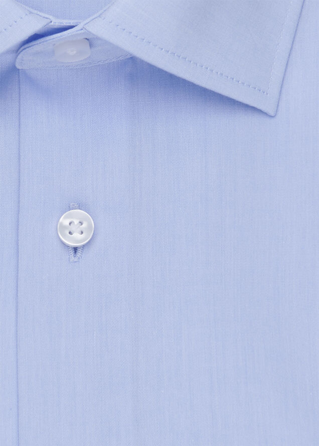 Seidensticker Business Shirt Slim Long sleeve Kent-Collar Uni Blue