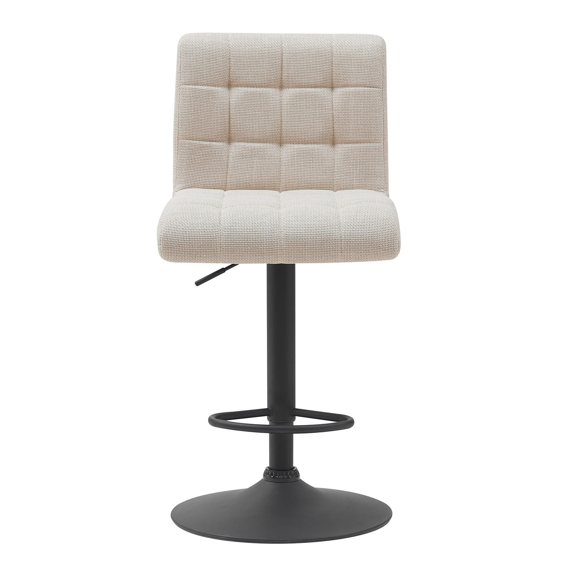 Barhocker - beige - drehbar - höhenverstellbar