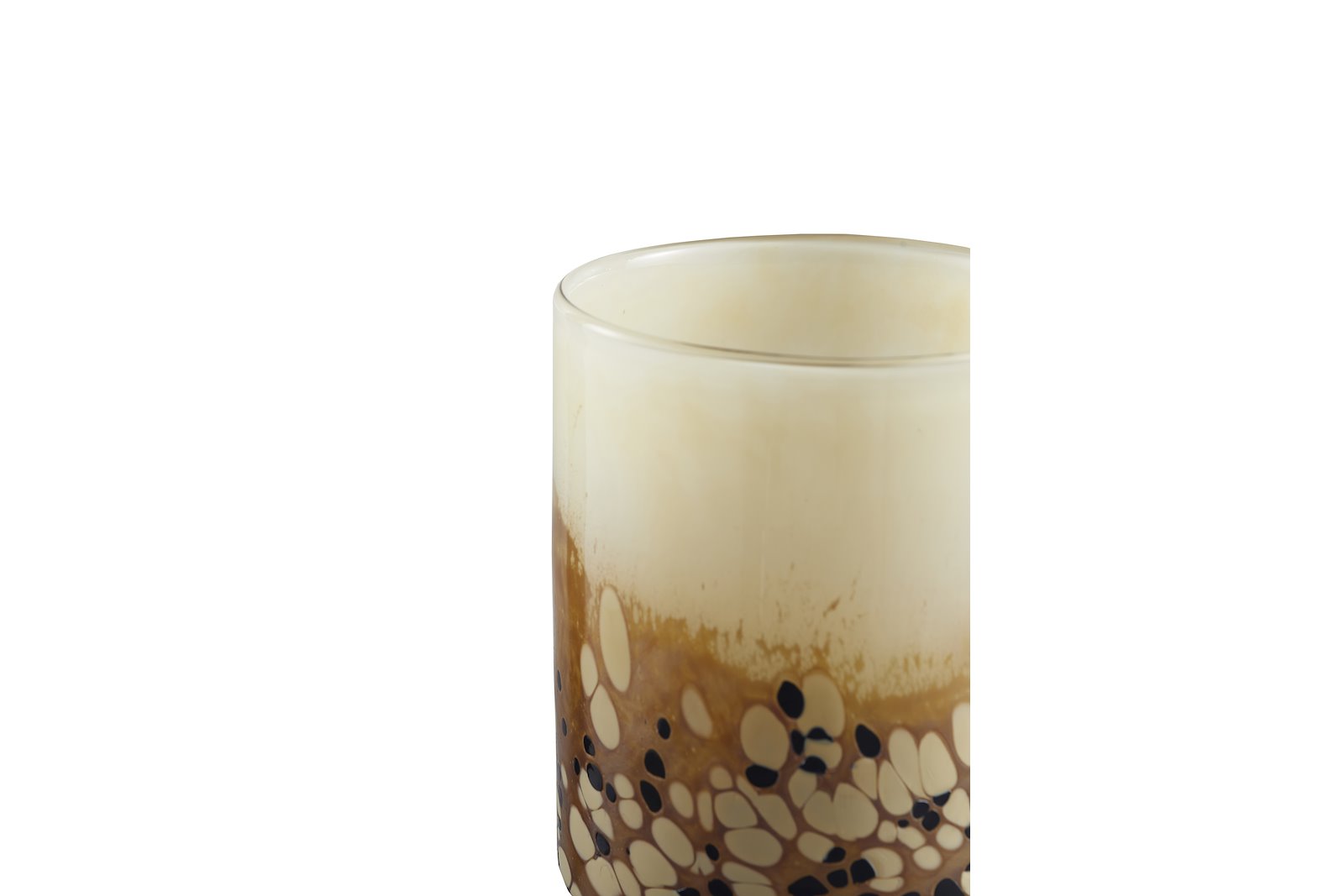 Charlotte lysholder/vase Brun/beige Ø16,5 H22,5 cm