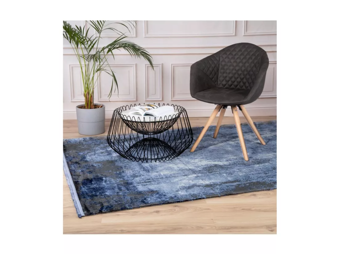 Tapis Pierre Cardin 230x160cm, design E409E coloris bleu - Confort et élégance pour votre intérieur