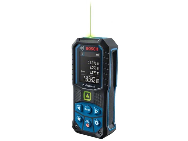 Bosch Professional Laser-Distanzmesser GLM 50-25 G 50 m Grüner Laser für ausgezeichnete Sichtbarkeit des Laserpunkts bei rauen Baustellenbedingungen