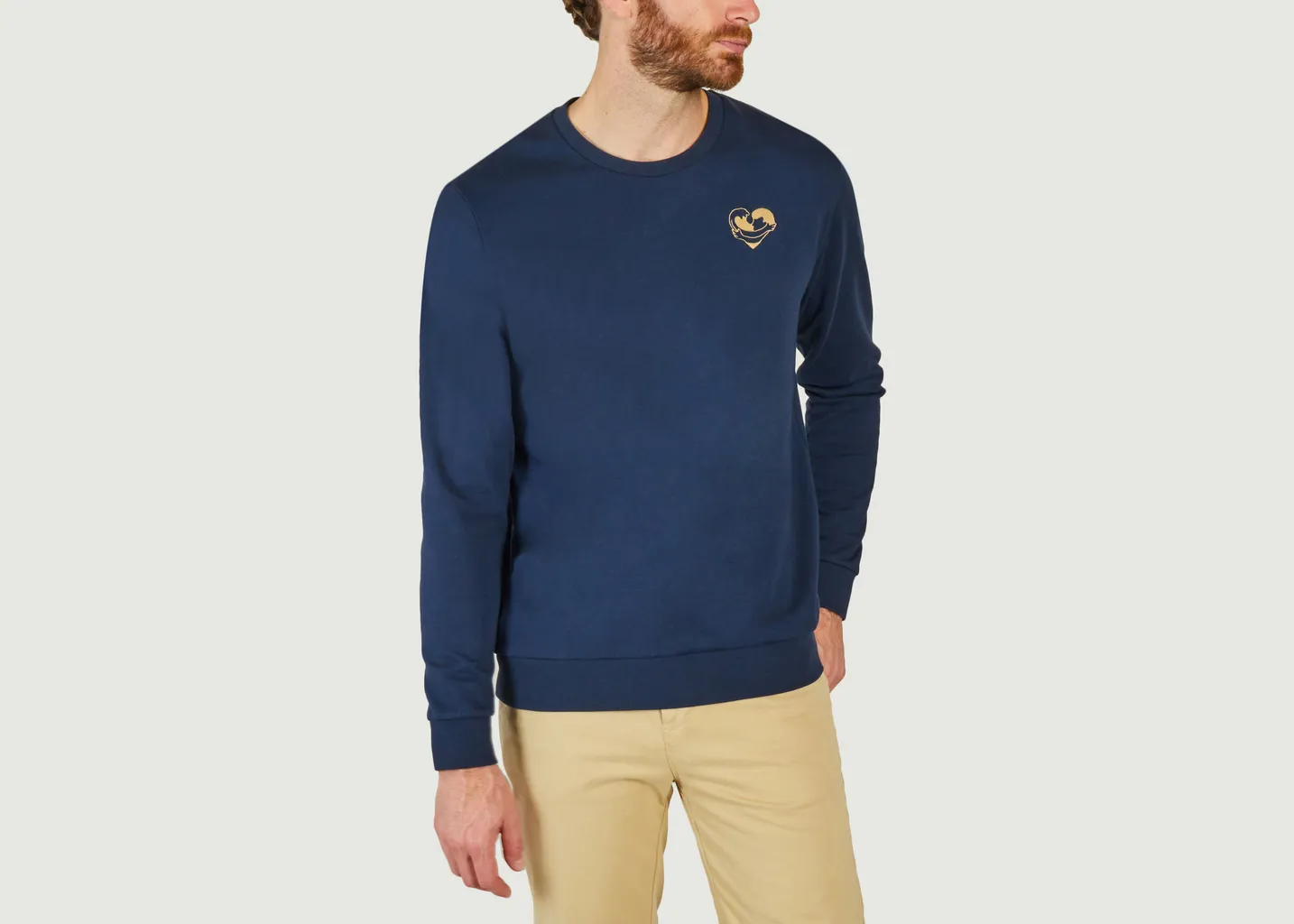 Sweatshirt Coeur Océan Cuisse de Grenouille
