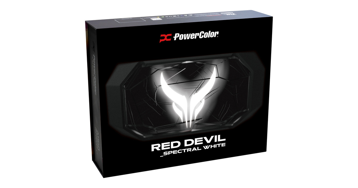 PowerColorRadeon RX 9070 XT Red Devil Spectral White 16GB GDDR6 grafische kaart  (Wit, RDNA4, GDDR6, 3x DisplayPort, 1x HDMI)
