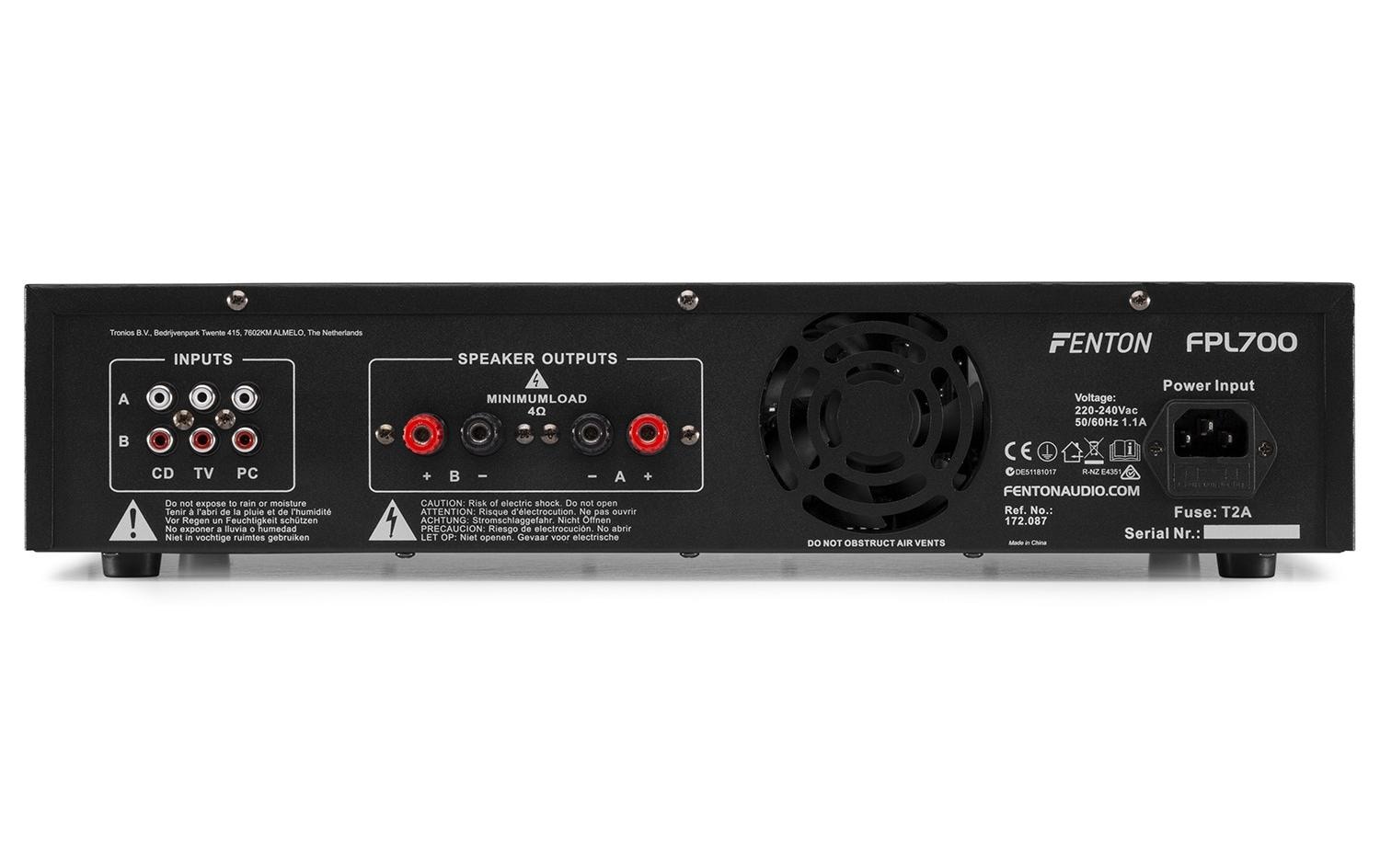 Endstufe FPL700<br>Digitalverstärker mit Bluetooth und MP3-Player