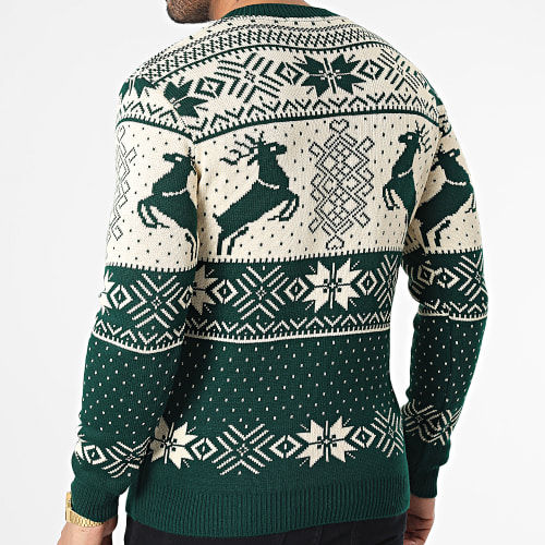Pull Beige Vert