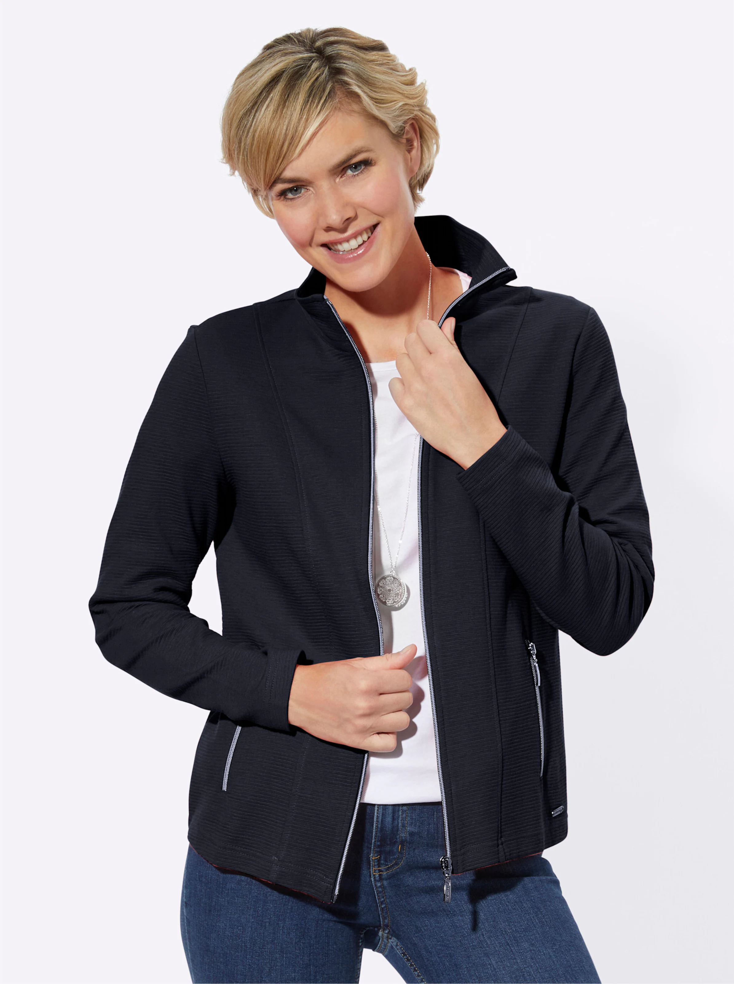 Shirtjacke in marine