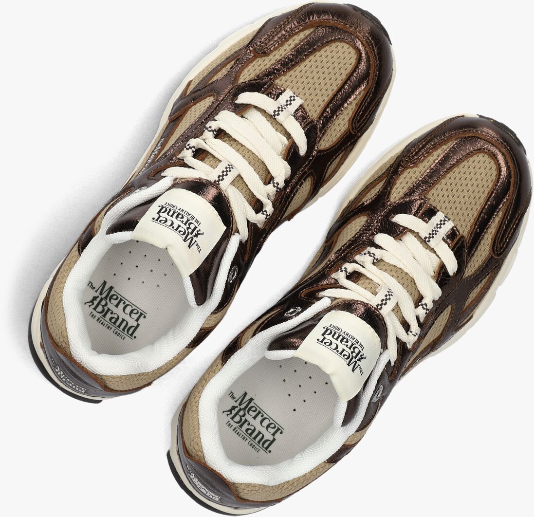 bronskleurig mercer amsterdam lage sneakers the re-run cracked