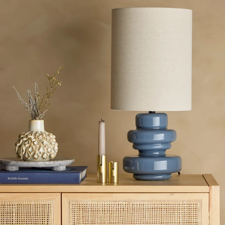 Bloomingville - Fabiola Tischleuchte, H 51 cm, blau