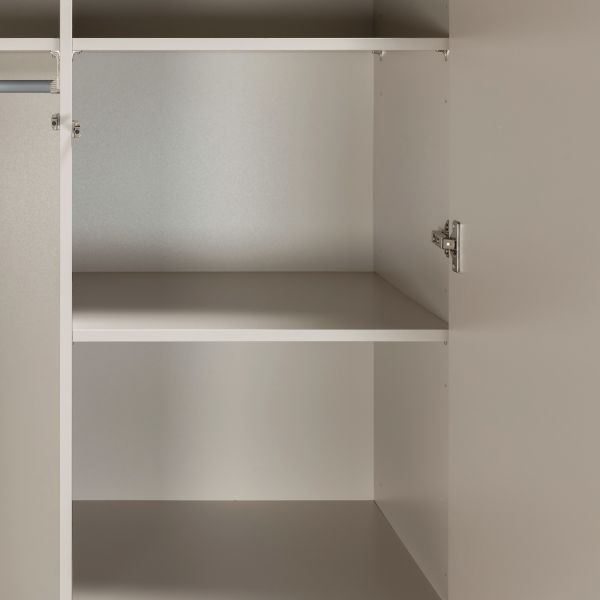 Kidsmill Modular 2 Kledingkast 2-Deurs Oatmeal - Zwart - Oatmeal