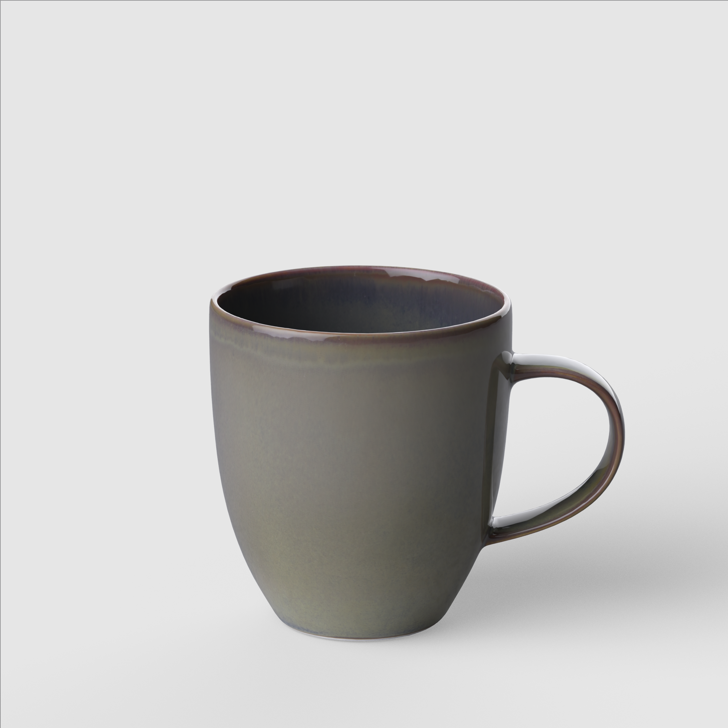 Crafted Mug Green, 10.2 oz, Premium Porcelain