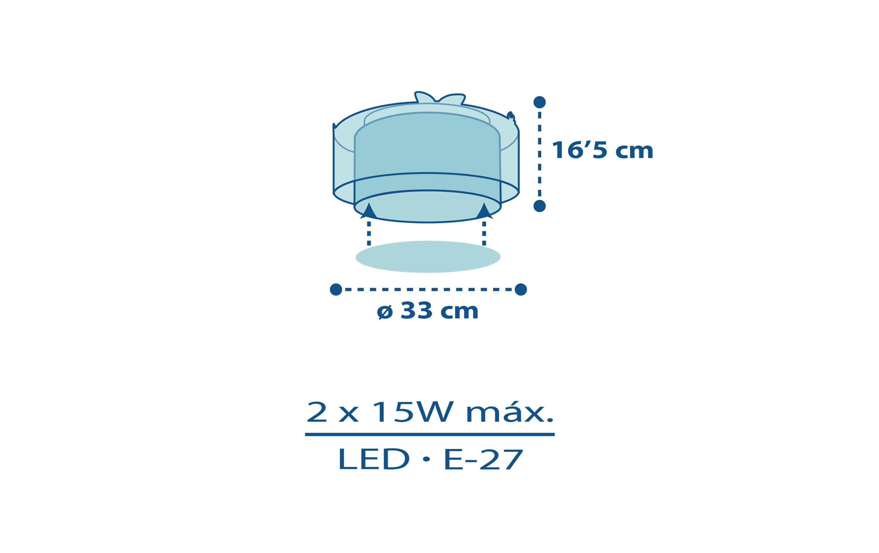Deckenlampe Little JungleDeckenleuchte mit Doppelschirm für Kinder