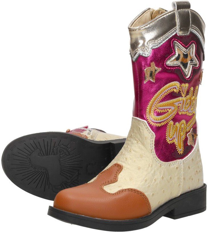 Shoesme Enkellaarsjes goudkleur