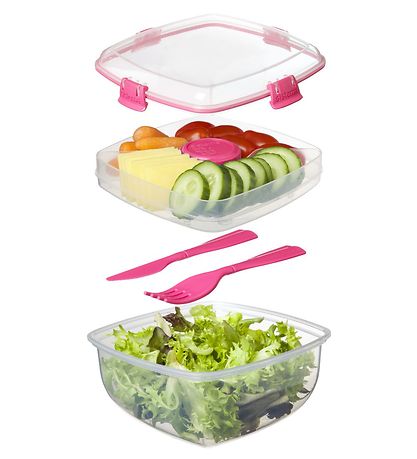 Sistema Brotdose m. Zubehör - Salad - 1.1 L - Pink