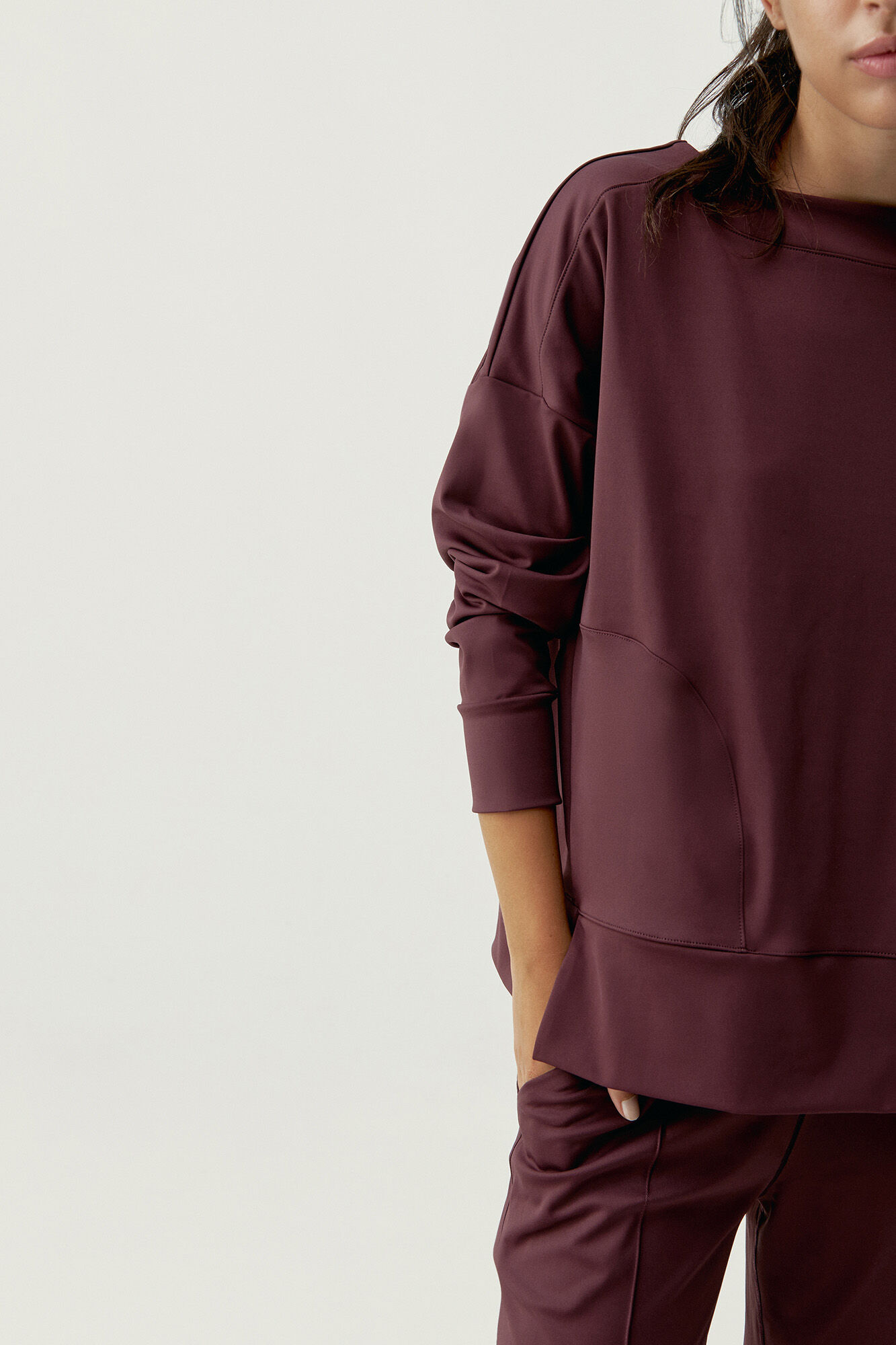 Moletom Malik Dark Cherry