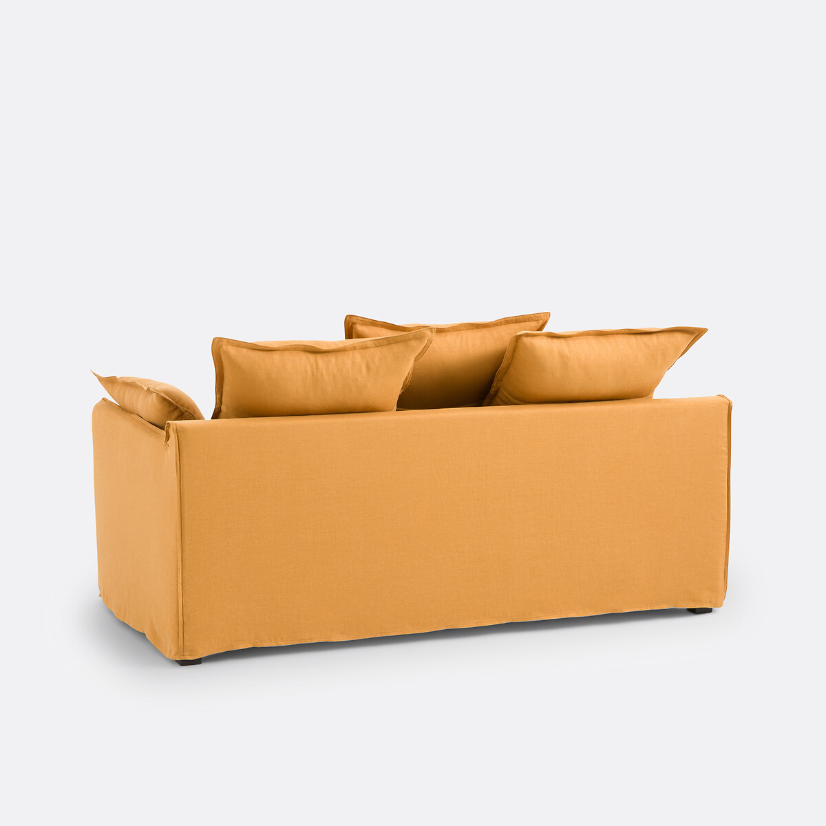 LA REDOUTE INTERIEURS<br>Slaapbank H14 cm, gekreukt linnen, Odna
