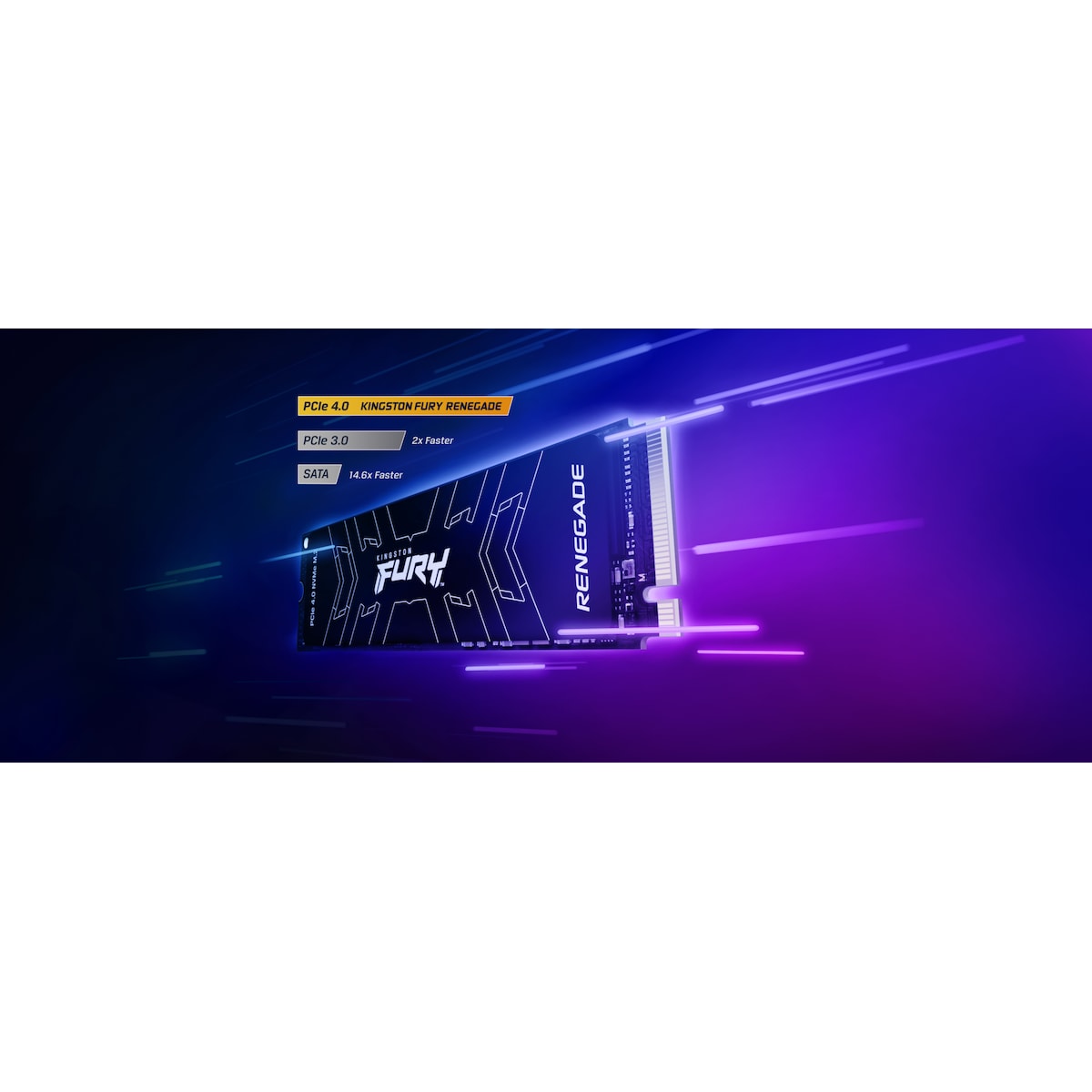 Kingston FURY Renegade NVMe intern SSD med kjøleribbe (2 TB)