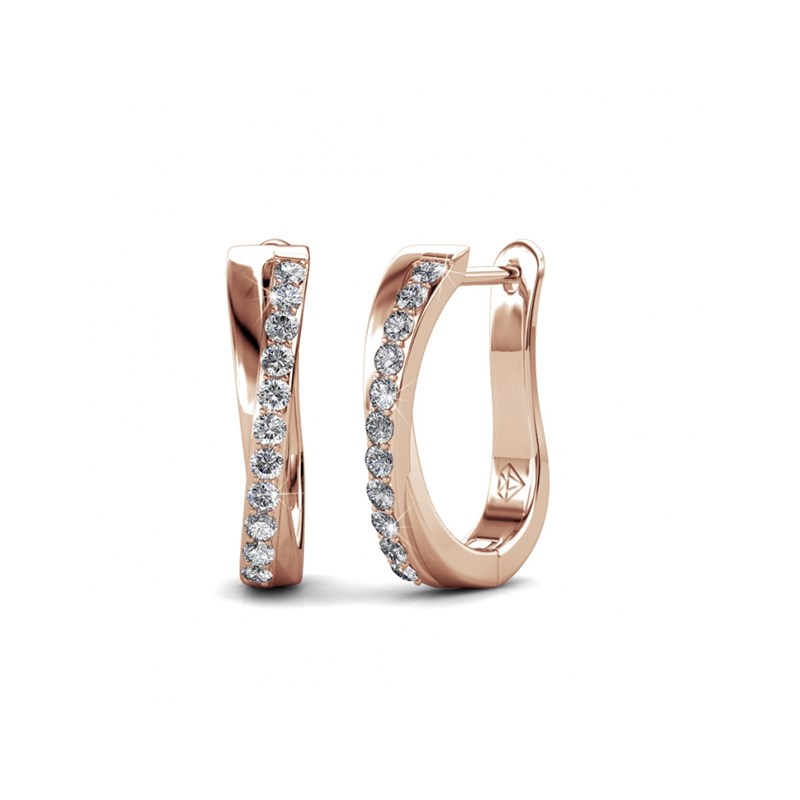 Parure Criss et X Duo : Or Rosé et Cristal