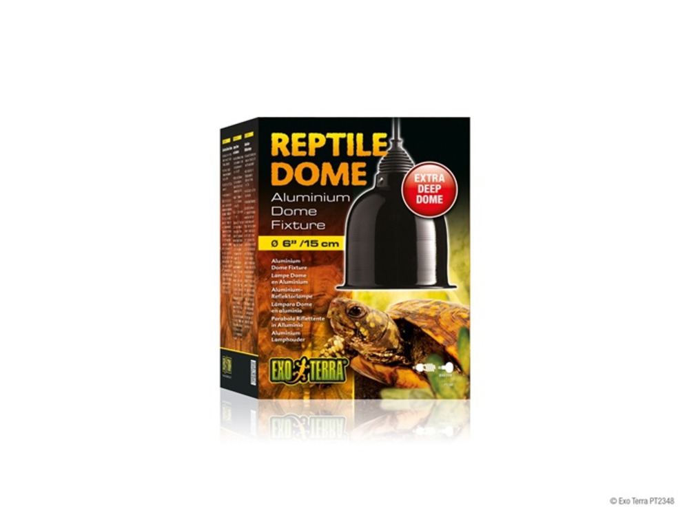 Dôme eclairage en aluminium reptile 15 cm