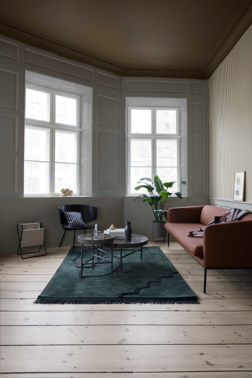 Ferm Living Turn Sofa bank Wool 3-zits focus blue