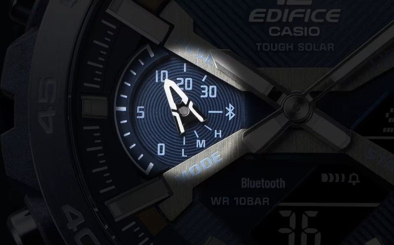 Casio - ECB-2000CB-2AEF - Sporthorloge - Blauw - Digitaal Horloge - Chronograaf - 47.80 mm