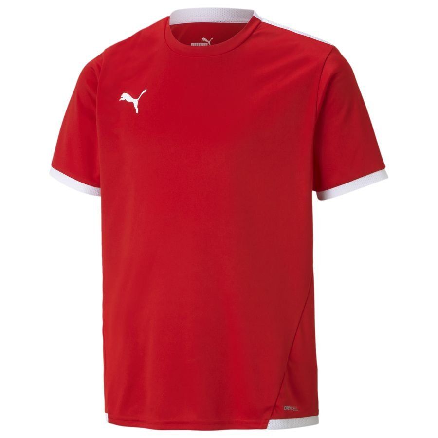 PUMA Maillot teamLIGA - Rouge/Blanc Enfant