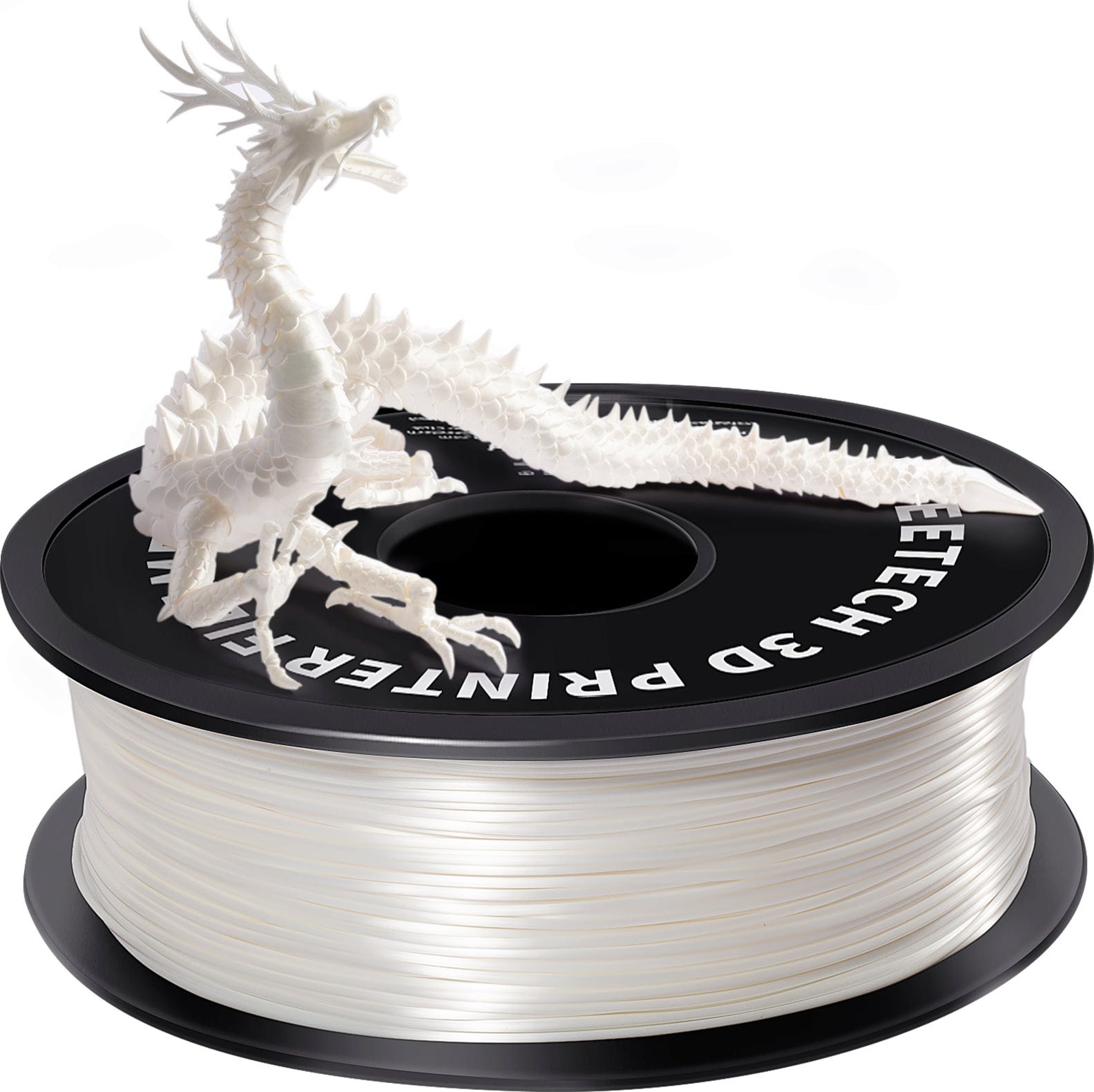 GEEETECH  PLA Silk White, 1,75 mm / 1000 g    Einfach zu verarbeitendes Seidenfilament