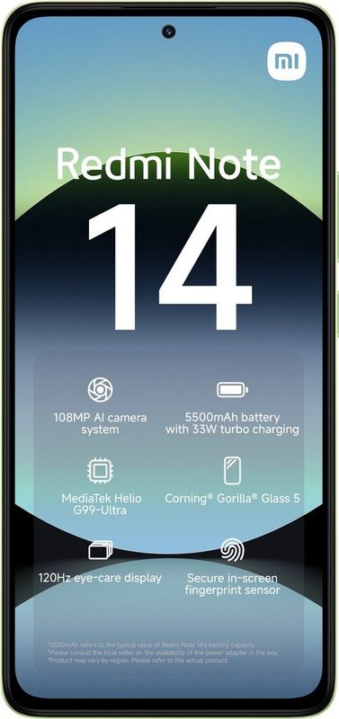 Redmi - Note 14 - Smartphone - Groen - 256GB
