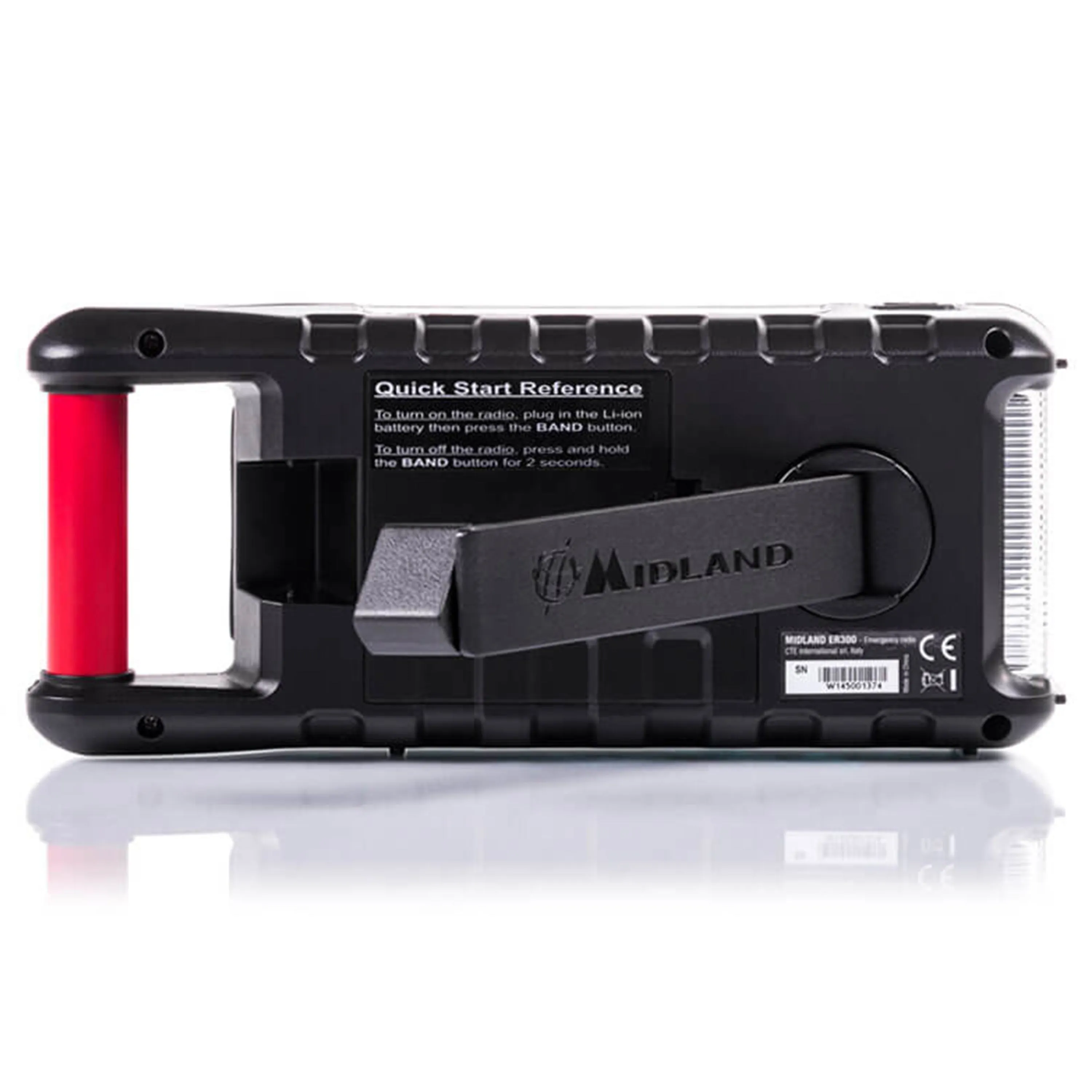 Midland -  Midland Outdoor Kurbel-Radio ER 300 rot
