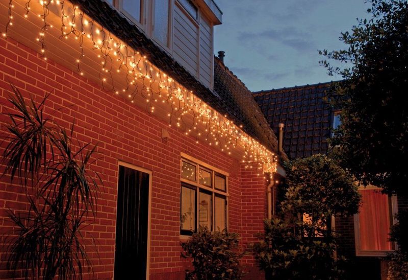 Anna's Collection - Connect De Luxe Icicle Lights - Warm Wit - 200 LED - 500x70 cm