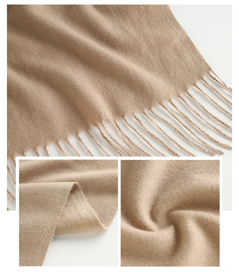 (200x75cm) Damen Quasten Schal Winter Fashion Accessoire - Grau