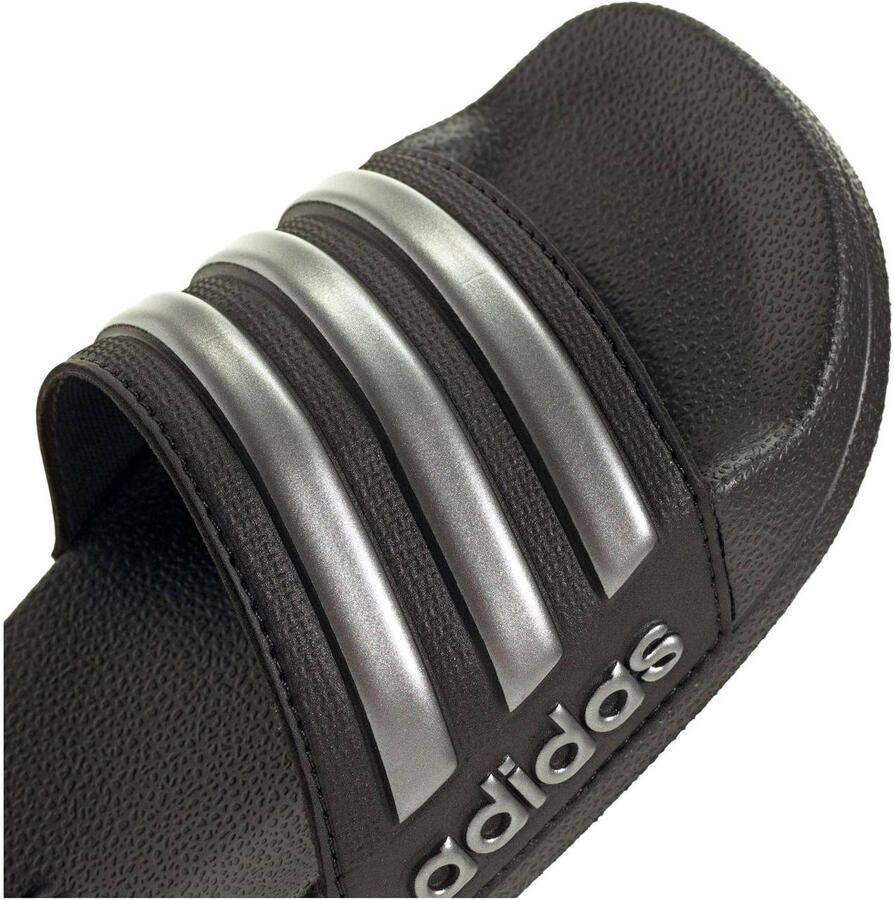 Adidas Sportswear Adilette Shower badslippers zwart zilver metallic