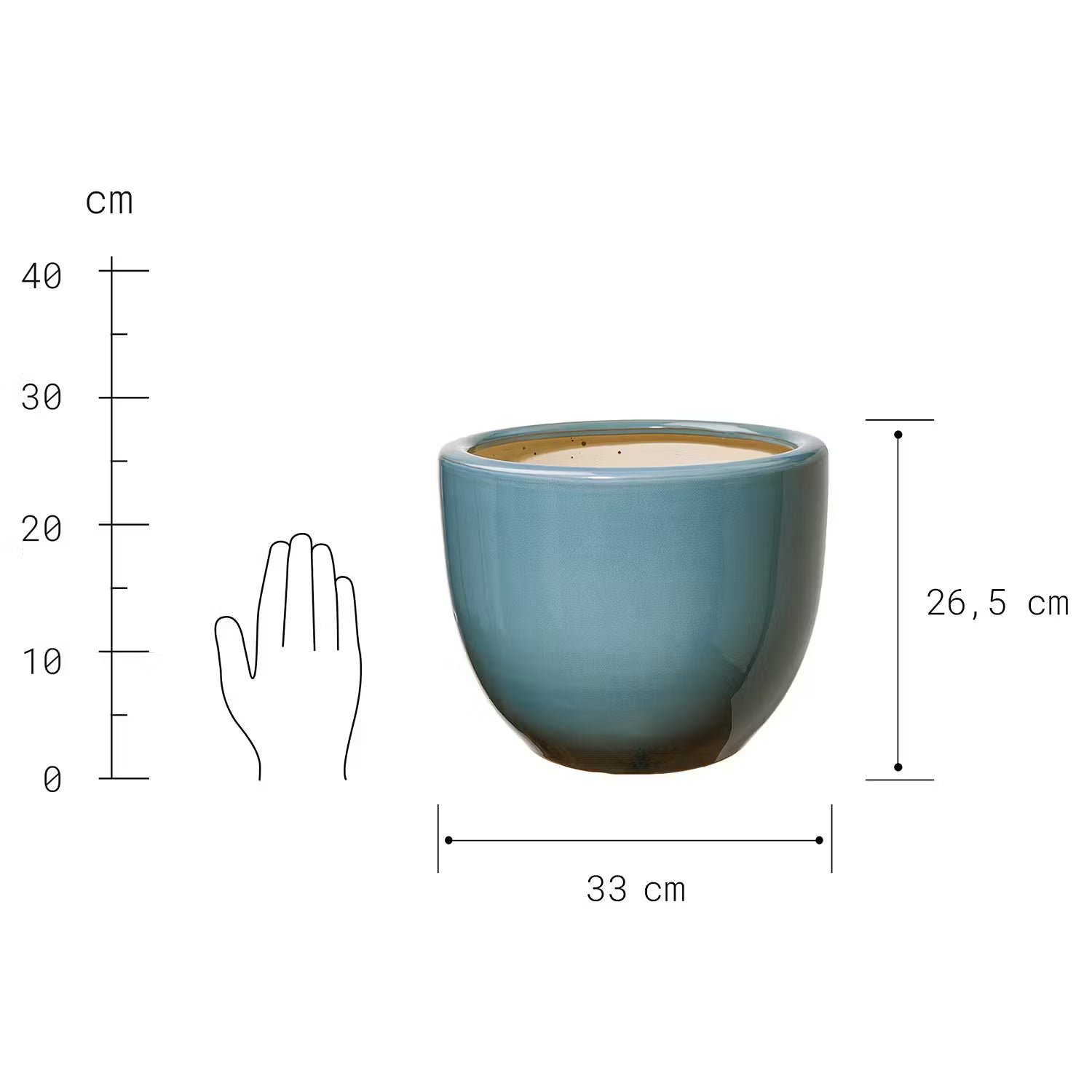 GLAZE Blumentopf