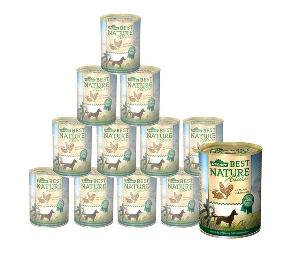Dehner Best Nature Nassfutter für Hunde Adult