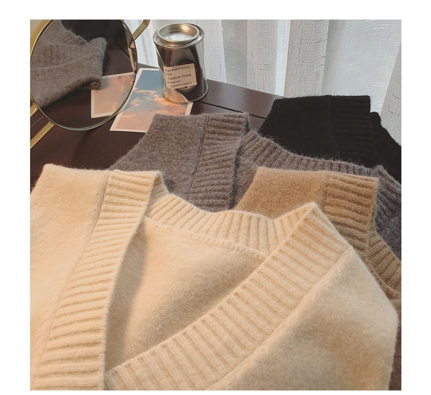innomori - V-hals effen trui-vest