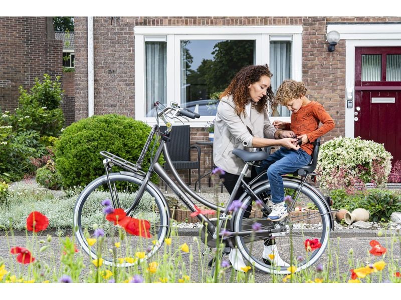 Qibbel Junior-Kindersitz Schwarz Velokindersitz