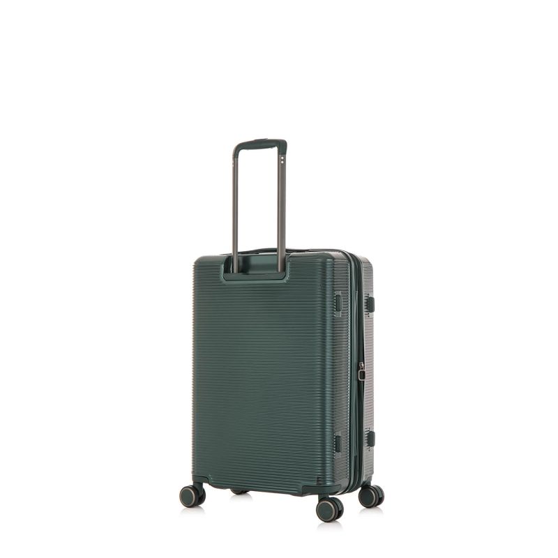 Lot de 2 valises rigides Tori Extensibles 77 et 54 cm Vert foncé