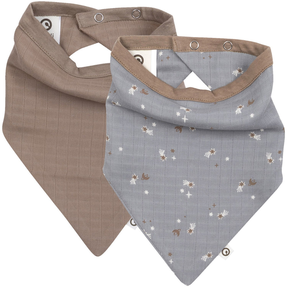 Køb Müsli Jasmin Blue/ Balsam Cream/ Walnut Stars Muslin Hagesmæk 2-Pak