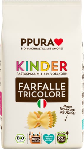 PPURA BIO Kinder Farfalle tricolore