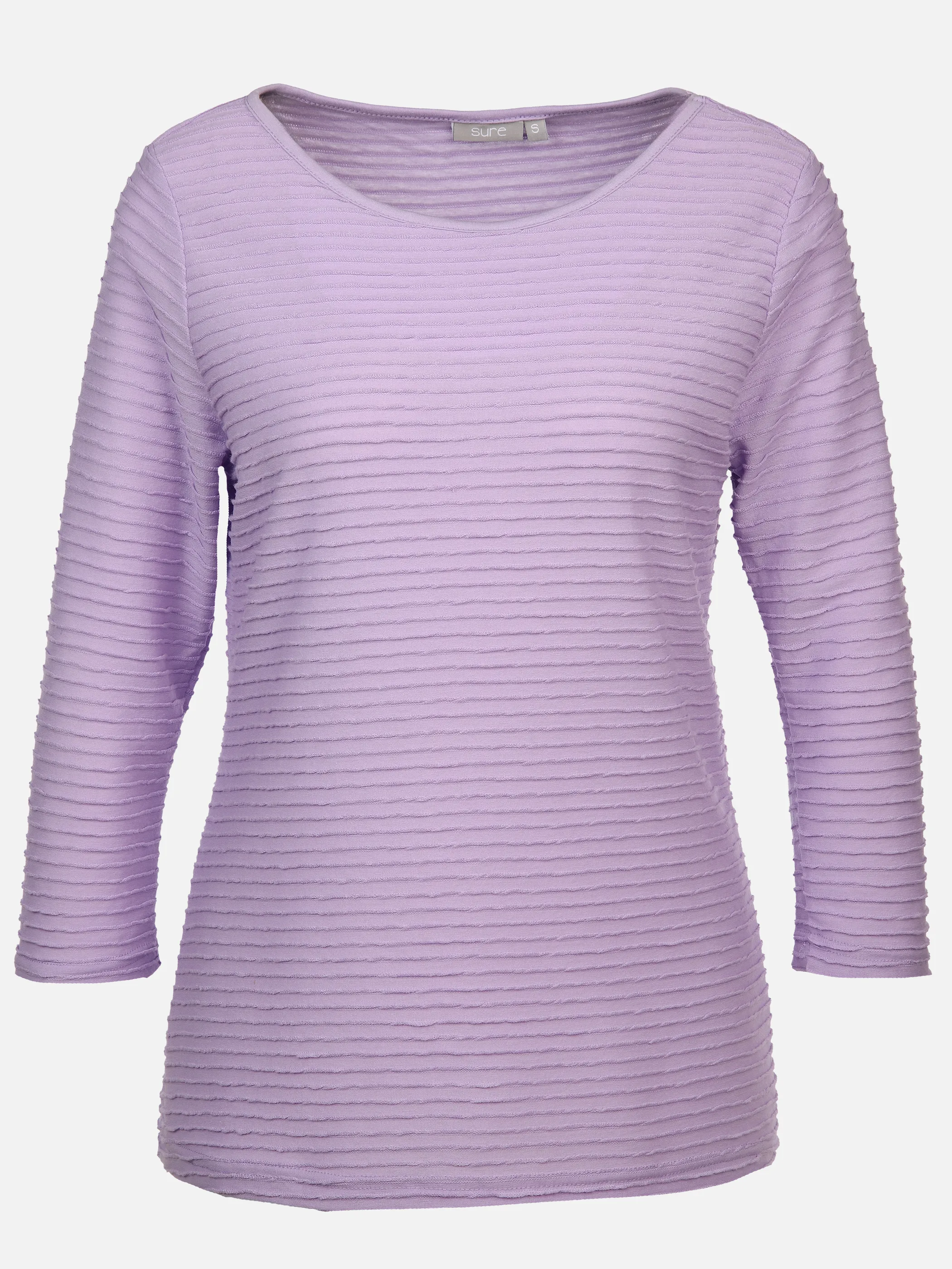 Damen Strukturshirt mit 3/4 Ärmel