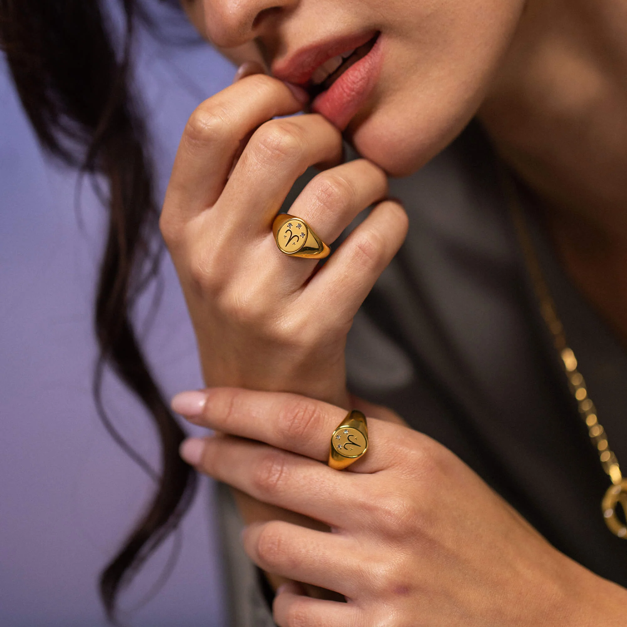 Widder Zodiac Ring