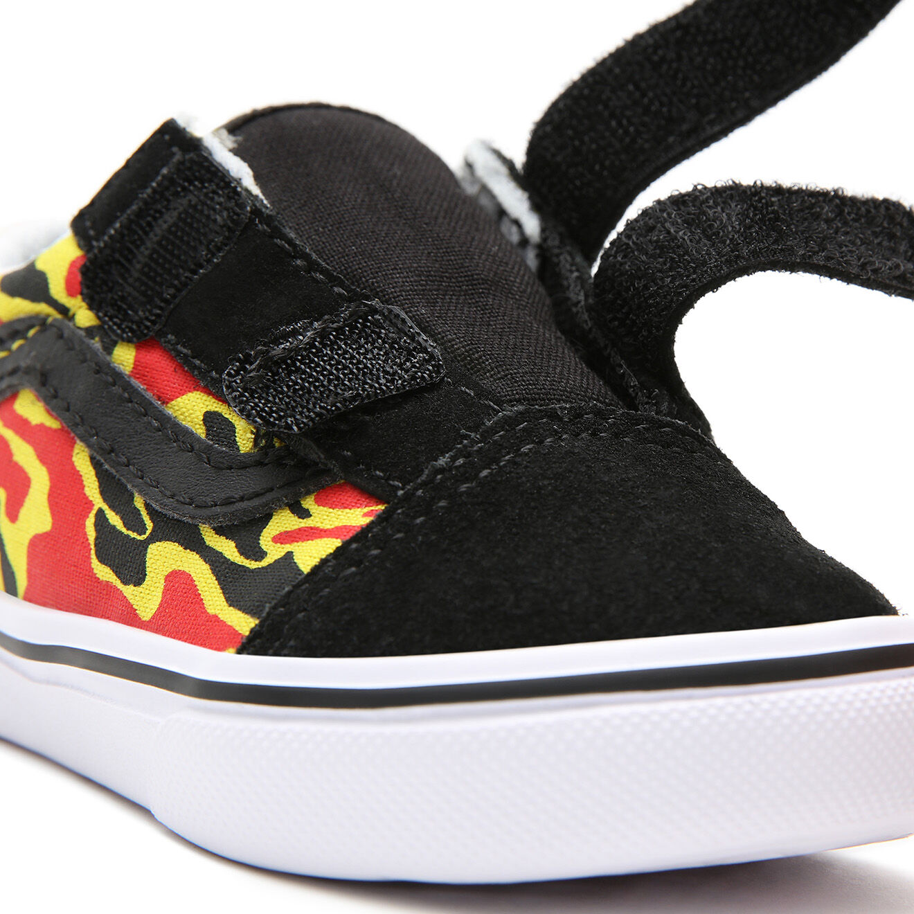 Vans Sneakers en Velours de Cuir & Textile ComfyCush Old Sko noir/orange