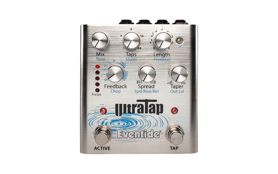 Pedal Ultratap<br>Rhythmisches Tap-Delay-Pedal mit Reverb & Modulation