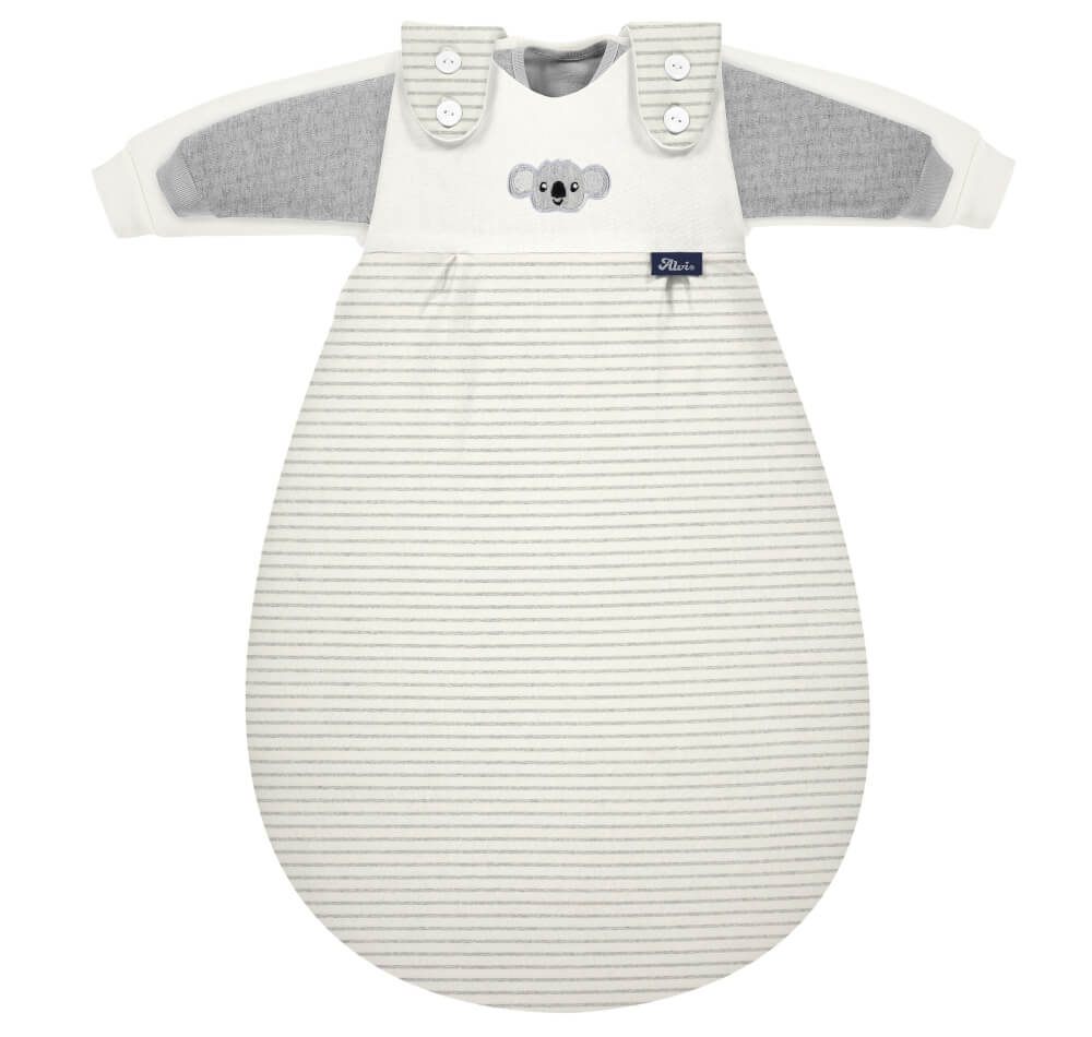 ALVI Baby-Mäxchen 3tlg. Organic Cotton Ringlets Koala gray, 68/74