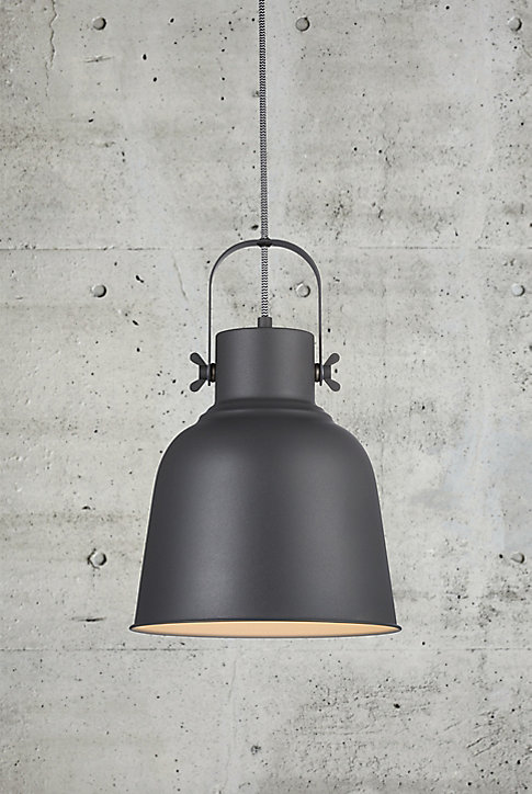 Suspension Adrian 25cm E27 25W noir Nordlux