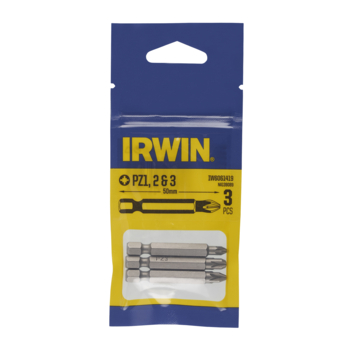 Irwin schroefbit Pozidriv 50 mm PZ1/PZ2/PZ3 3 stuks