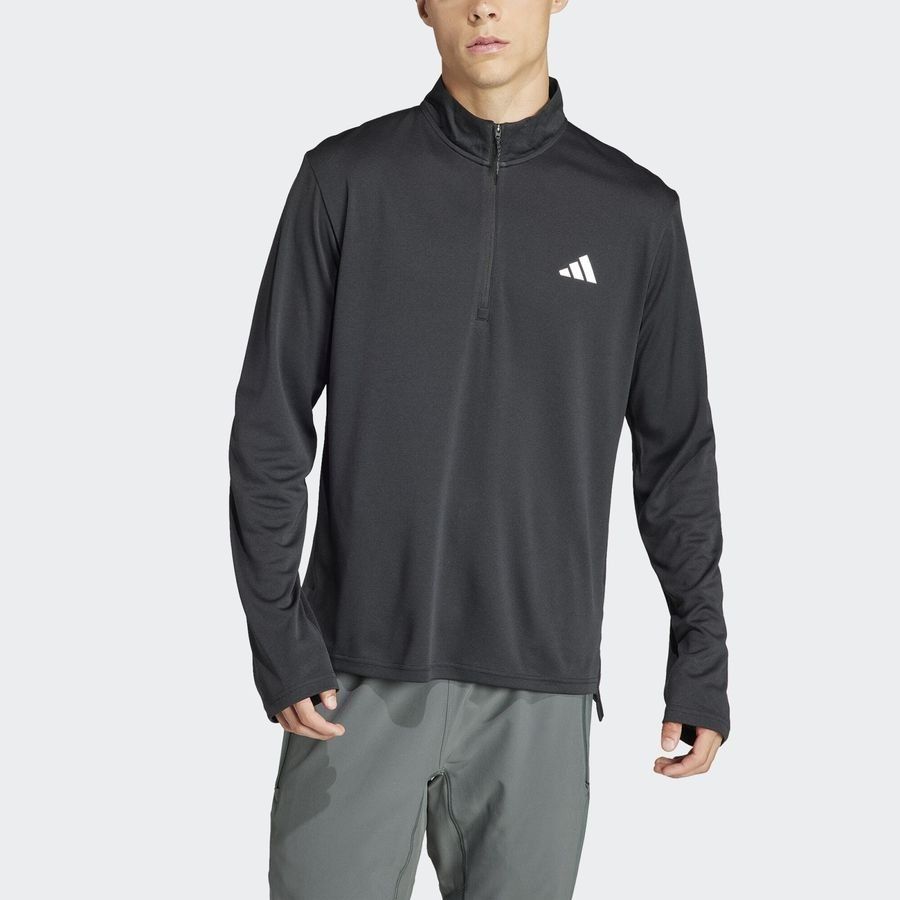 Adidas T-shirt de training à manches longues et zip 1/4 Train Essentials