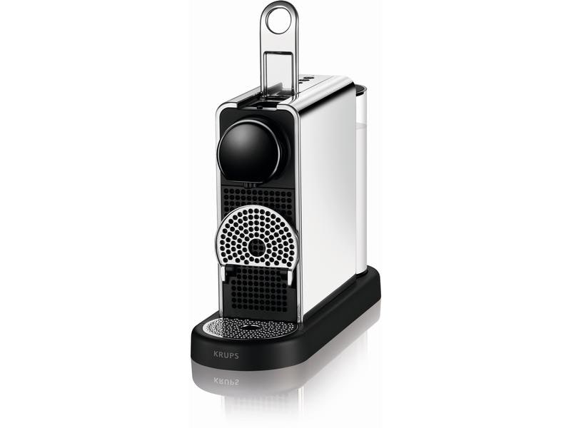 Krups Kaffeemaschine Nespresso CitiZ Platinum Edelstahl/Sch Elegante Nespressomaschine