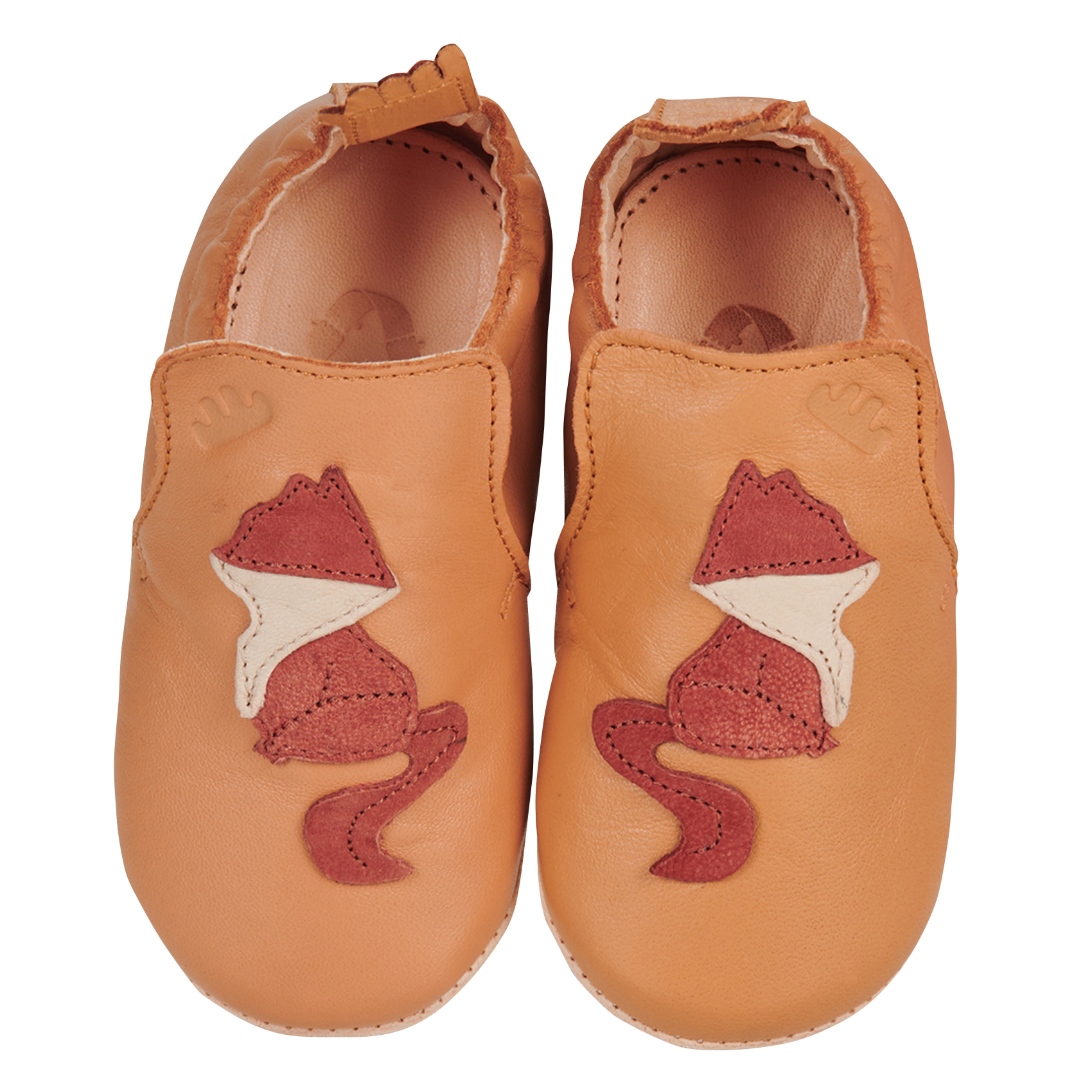 MY BLUBLU RENARD - Chaussons en cuir | Marron