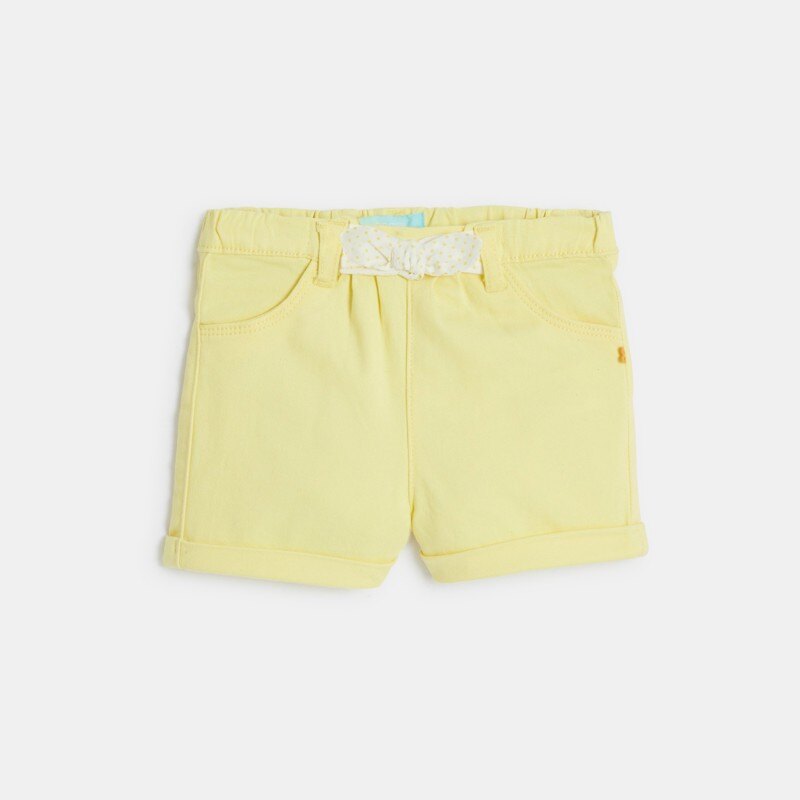 Short nœud fantaisie jaune bébé fille Jaune